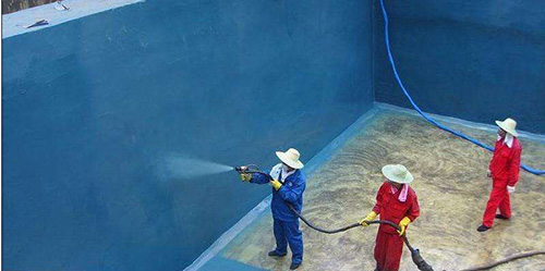 噴涂聚脲防水涂料防護(hù)性能有效直接(圖2) 電廠污水池聚脲防腐噴涂